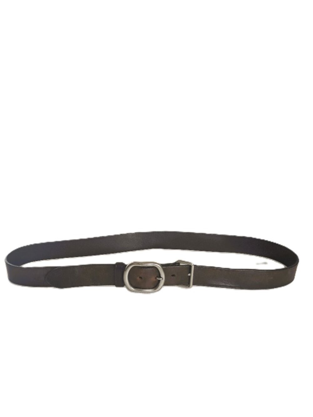 Prada Men's Brown Leather Belt 40 Distressed